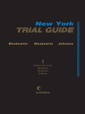 cover image of New York Trial Guide